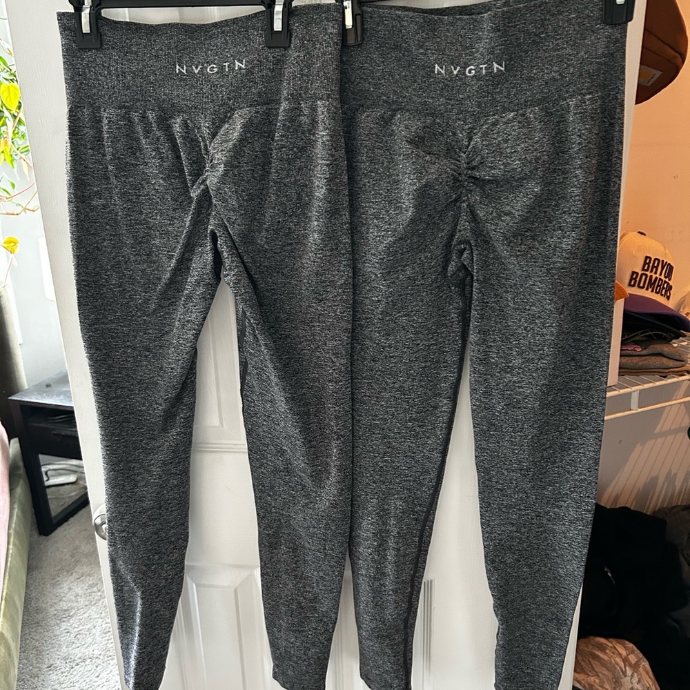 Two Pair! NVGTN Grey Leggings Medium